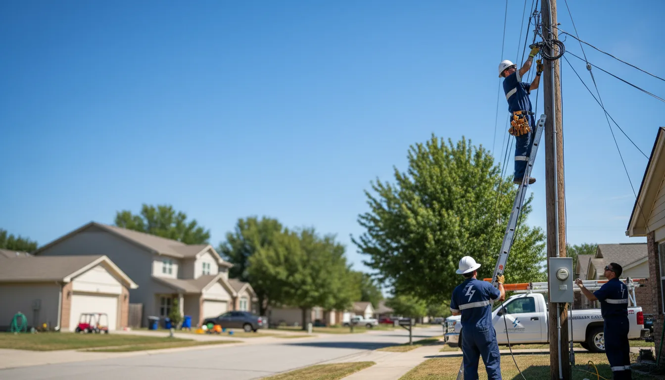 Residential electrician providing installation services in Etna, ME